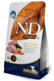 N&D Brown Dog Puppy Mini lamb, spirulina & carrot 1,5kg